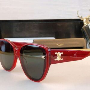 Celine Cat Ear Glasses Red For Women