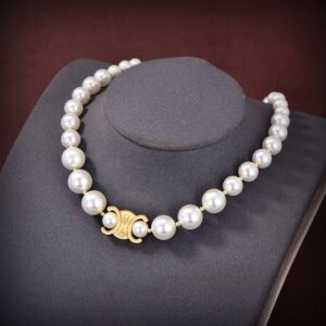 Alternative view of Celine Arc De Triomphe Reclous Necklace White For Women