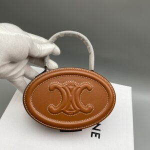 Alternative view of Celine Oval Minaudiere Cuir Triomphe Brown For Women 6in/11.5cm - 198613DU6.04LU