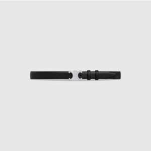 Alternative view of Celine Triomphe Belt 25mm Black For Women 45AK93A01.38SI