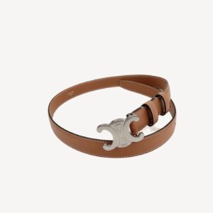 Celine Triomphe 25mm Belt Brown For Women