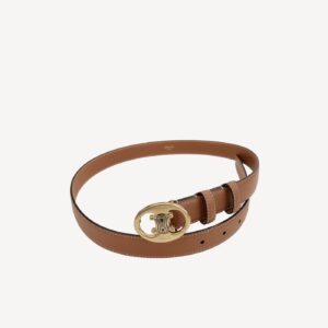 Celine Triomphe 25mm Belt Brown For Women
