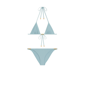 Celine Triomphe Triangle Bikini Mineral Blue For Women