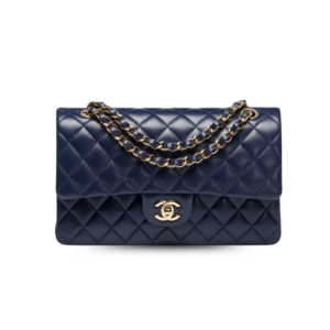 Chanel 11.12 Classic Crossbody Bag10in/ 25.5cm Dark Blue Gold Hardware For Women A01113