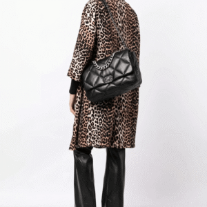 Alternative view of Chanel 19 Maxi Crossbody Bag 14in/36cm Black Silver Hardware For Women