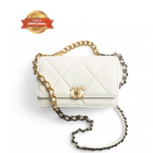 Chanel 19 Wallet On Chain White For Women 19cm/7.5in AP3267 B04852 10601