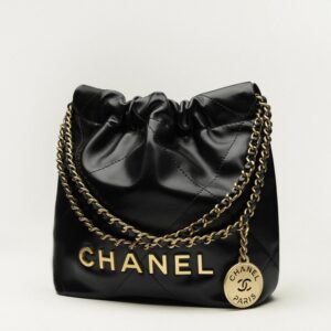 Alternative view of Chanel 22 Mini Shoulder Bag 7.1in/ 18cm Black Gold Hardware For Women