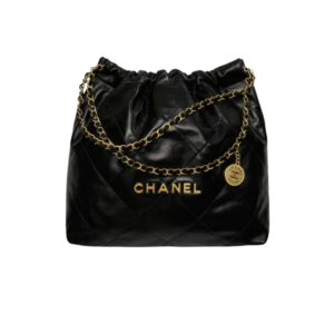 Chanel 22 Shoulder Bag 16.4in/ 42cm Black Gold Hardware For Women AS3261 B08872 94305
