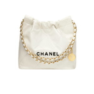 Chanel 22 Small Crossbody Bag 14.4in/ 37cm White Gold Hardware For Women AS3260 B09859 10601