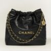 Chanel 22 Small Shoulder Bag 14.4in/ 37cm Black Gold Hardware For Women AS3260 B08037 94305 - Image 2