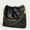 Chanel 22 Small Shoulder Bag 14.4in/ 37cm Black Gold Hardware For Women AS3260 B08037 94305 - Image 3