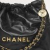 Chanel 22 Small Shoulder Bag 14.4in/ 37cm Black Gold Hardware For Women AS3260 B08037 94305 - Image 4