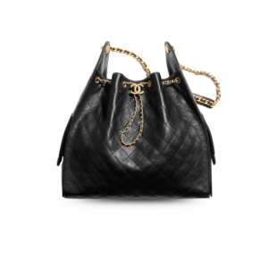 Chanel 25 Medium Shoulder Bag 11.8in/ 30cm Black Gold Hardware For Women AS5311 B20304 94305
