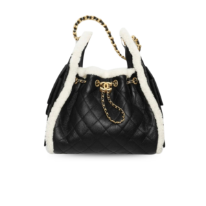 Chanel 25 Small Shoulder Bag 10.2in/ 26cm Black Gold Hardware For Women AS5293 B22309 U4139