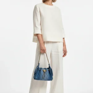 Alternative view of Chanel 25 Small Shoulder Bag 10.2in/ 26cm Blue Gold Hardware For Women AS5293 B20603 U0475