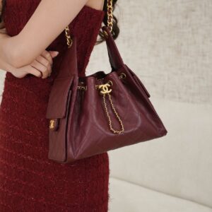 Alternative view of Chanel 25 Small Shoulder Bag 10.2in/ 26cm Burgundy Gold Hardware For Women AS5293 B20304 U1192