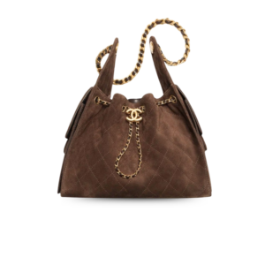 Chanel 25 Small Shoulder Bag 10.2in/ 26cm Dark Brown Gold Hardware For Women AS5293 B18799 U3950