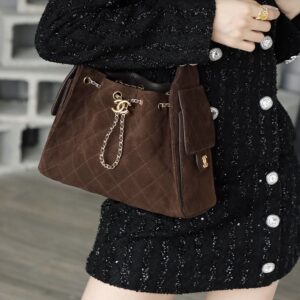 Alternative view of Chanel 25 Small Shoulder Bag 10.2in/ 26cm Dark Brown Gold Hardware For Women AS5293 B18799 U3950