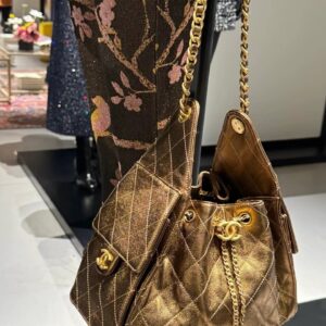 Alternative view of Chanel 25 Small Shoulder Bag 10.2in/ 26cm Dark Gold Gold Hardware For Women AS5293 B21060 U2158