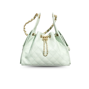 Chanel 25 Small Shoulder Bag 10.2in/ 26cm Light Green Gold Hardware For Women AS5293 B20304 NAGER