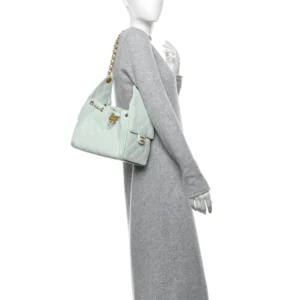 Alternative view of Chanel 25 Small Shoulder Bag 10.2in/ 26cm Light Green Gold Hardware For Women AS5293 B20304 NAGER