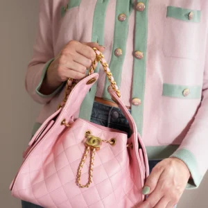 Alternative view of Chanel 25 Small Shoulder Bag 10.2in/ 26cm Light Pink Gold Hardware For Women AS5293 B20304 NAGEO