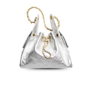 Chanel 25 Small Shoulder Bag 10.2in/ 26cm Silvery Gold Hardware For Women AS5293 B20405 NZV67