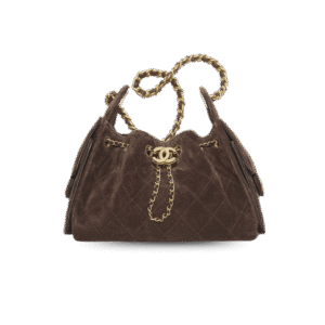 Chanel 25 Mini Shoulder Bag 8.7in/ 22cm‎ Dark Brown Gold Hardware For Women AS5631 B18799 U3950