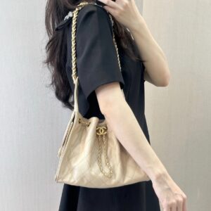 Alternative view of Chanel 25 Small Shoulder Bag 10.2in/ 26cm Beige Gold Hardware For Women AS5293 B20304 NAGEK