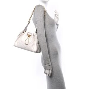 Alternative view of Chanel 25 Small Shoulder Bag 10.2in/ 26cm White Gold Hardware For Women AS5293 B20304 10601