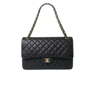 Chanel Airport Crossbody Bag 15in/ 38cm Black Gold Hardware For Women