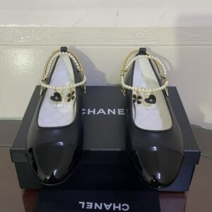 Alternative view of Chanel Ballerina Logo Shoes Black For Women
