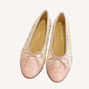 Chanel Ballet Flats Beige For Women