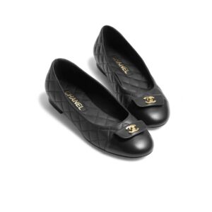 Chanel Ballet Flats Black For Women G45879 B17834 94305
