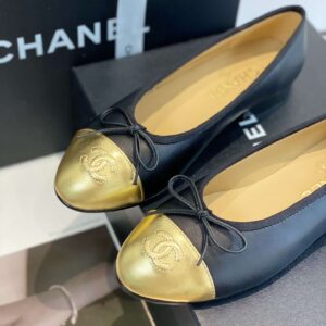 Alternative view of Chanel Ballet Flats Black/Gold For Women