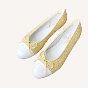 Chanel Ballet Flats Yellow For Women