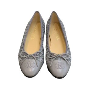 Chanel Ballet Flats Grey For Women