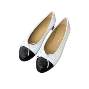 Chanel Ballet Flats White For Women