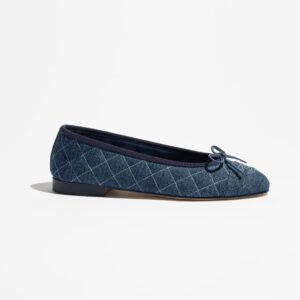 Alternative view of Chanel Ballet Flats Blue Denim For Women G26250-B23521-U7648