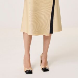 Alternative view of Chanel Block Heel Pumps Beige/ Black For Women G47203-B24273-U9753