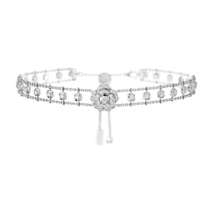 Chanel Bouton De Camelia Choker White Gold For Women J12063