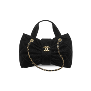 Chanel Bow Top Handle Bag 15in/ 38cm Black Gold Hardware For Women AS5851 B22154 94305