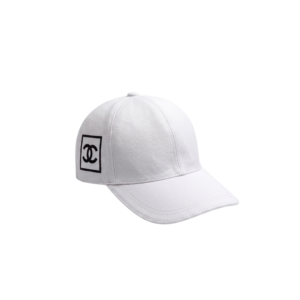 Chanel CC Embroided Cap White