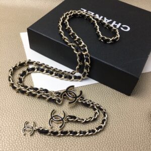 Alternative view of Chanel CC Logo Chain Belt Black For Women