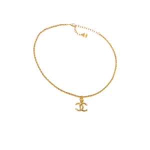Chanel CC Logo Necklace Gold For Women