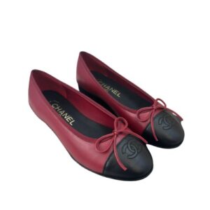 Chanel Ballerina Logo Ballet Burgundy For Women