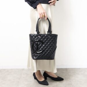 Alternative view of Chanel Cambon Ligne Medium Tote Bag 9.5in/ 24cm Black Silver Hardware For Women