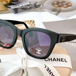 Chanel Cat Eye Frame Sunglasses Black For Women