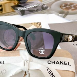 Chanel Cat Eye Frame Sunglasses Black For Women