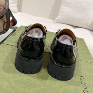 Alternative view of Gucci Chain Double G Logo Fastener Loafers White For Women